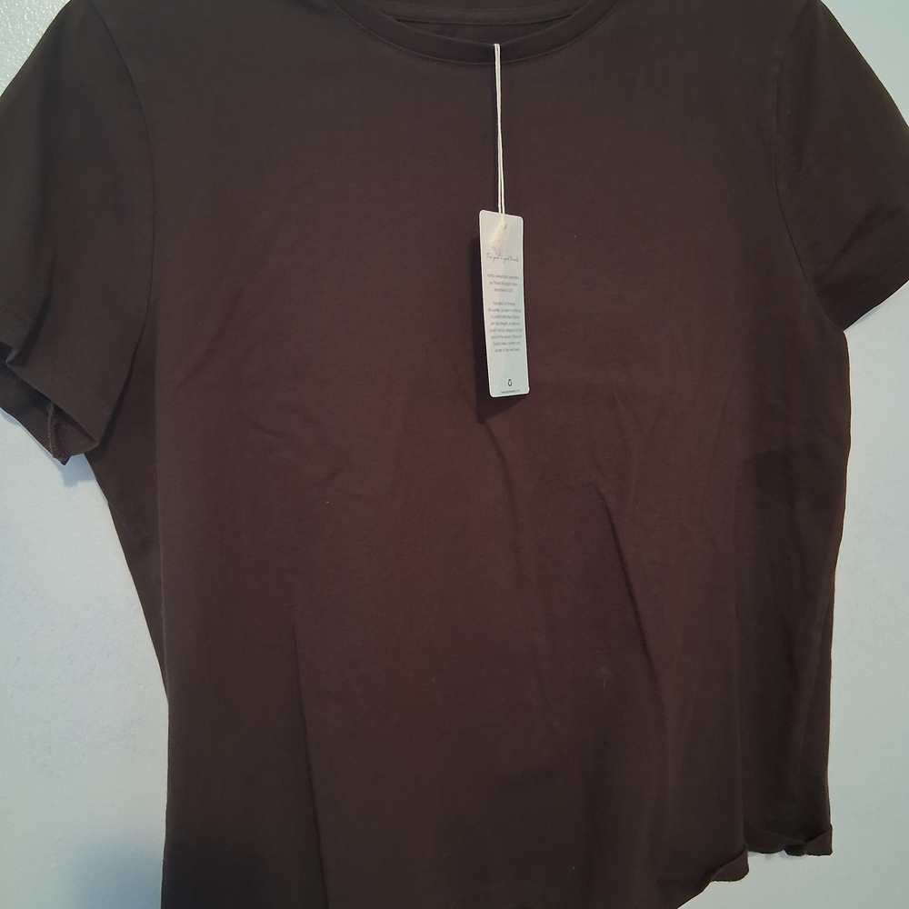 Thread & Supply Dark Brown Short Sleeve Tee